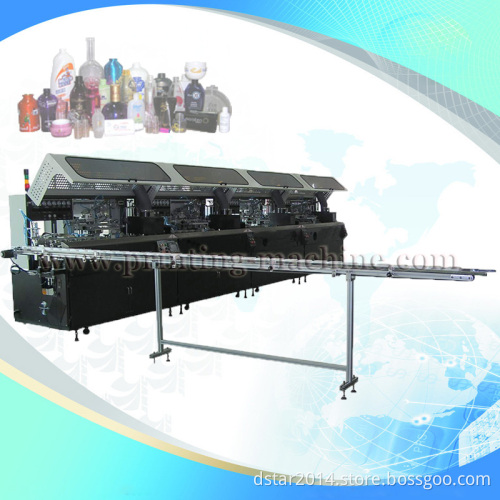 automatic multi color bottle screen printing machine